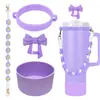 Botella de Agua Térmica Stanley Tapón Antipolvo Taza con Popote Tapa de Taza Correa de Mano Cordón para Botella de Agua Múltiples Estilos Versátiles Set