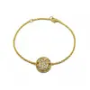 [10] Versão coreana do Dongda nova maré nacional pulseira de diamante colorido de cogumelo pequeno design simples de nicho joias para namoradas atacado