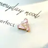 Aretes Serie Oro Rosa F136 Aleación de Titanio 2 Piezas G23 Titanio Rosca Interna Zirconia Studs Labret Aretes Joyería para Piercing