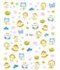 Pegatinas Calcomanías para Uñas Portátiles Panda Mariquita de Siete Estrellas Tortuguita Colección Linda Cuadrícula Completa Linda Pegatinas para Uñas DIY