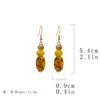 Pendientes Artísticos Retro Asimétricos de Corazón de Joyería Vintage de Segunda Mano Pendientes Trendy Coloridos de Perla de Vidrio Resistentes