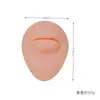 Accesorios de Exhibición Didáctica de Heridas Punzantes y Perforantes Modelo de Rasgos Faciales Humanos de Oreja, Labio, Nariz, Ombligo de Silicona Suave