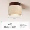 Luz de Entrada Estilo Wabi-Sabi Japonês Luz de Corredor Luz de Teto Travertino Amarelo Spots de Design Luz de Roupeiro Varanda