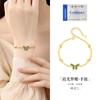 Pulseira Borboleta Gradiente Esmalte Frio Prata de Lei S925 para Mulheres Nova Chinoiserie Exquisite Nicho High-End Joia de Mão Atacado Presente