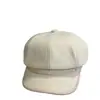 Chapéu Octogonal Estilo Britânico 2026 para Mulheres, Boina Retrô com Logo de Strass para Outono e Inverno, Chapéu Newsboy Versátil para Afinar o Rosto