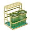 Soporte para Cuchillos Estante de Almacenamiento de Cocina Montado en Pared Sin Taladro Drenaje Soporte para Palillos Organizador de Cuchillos y Utensilios de Cocina de Escritorio para el Hogar