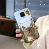 Adequado para Capa de Celular Xiaomi Porta Cartão Gato de Estimação Fofo Casca Macia À Prova de Poeira Troco Digital Moderna Criativa Borda Completa Juventude