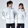 2023 Nueva Chaqueta de Otoño e Invierno con Estampado de Leopardo para Mujer, Desmontable Tres en Uno, Popular para Transmisión en Vivo, Chaqueta de Dos Piezas