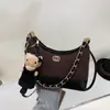 Bolso de Cadena Acolchado Retro Coreano para Mujer 2025 Nuevo Bolso de Hombro Cruzado de Alta Gama para el Trabajo Bolso Tote de Axila