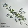 Materiales Florales Azul Niebla para Salones de Bodas, Materiales Florales de Rosa para Techos Altos, Decoración Suave para el Hogar al por Mayor, Arreglo Floral de Techo