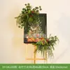 Decoración Navideña Grande Hy-Dk12 con Plantas Verdes Simuladas para Ambiente de Fachada de Tienda y Fondo para Fotos