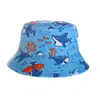 Chapéu de Pescador Estampado Infantil para Comércio Exterior Primavera e Outono Quatro Estações Fino Desenho Animado Chapéu de Sol Bucket para Meninos e Meninas