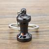 Llavero de Café Estéreo 3D Regalo Pequeño Personalización Aparato de Café Artificial Colgante para Bolso Pequeño Hebilla de Metal Personalización