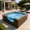 Piscinas de fibra de vidro acima do solo para quintais externos, hotéis, resorts, piscinas prontas, atacado de fabricante e personalização