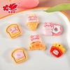 Simulação de pão em miniatura comida e jogar acessórios de jóias artesanais DIY telefone móvel shell creme cola geladeira adesivo corda de cabelo acessórios para o cabelo