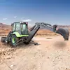 Cargadora Excavadora 2570Cev, Máquina de Doble Propósito con Pala Frontal y Retroexcavadora Trasera, Cargadora Multifuncional Hidráulica de Tracción en las Cuatro Ruedas