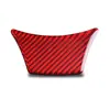 Adecuado para BMW Serie 5 interior modificado 528 525li F10 fibra de carbono rojo pegatina decorativa para volante