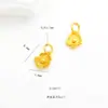 Cor Forte que se Mantém Ouro Areia Fosco Acessórios para Joias DIY Cor Sólida Pingente Flor de Cerejeira Materiais para Pulseira e Colar de Tecelagem
