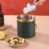 Celebridad de Internet Cubo de Hielo de Acero Inoxidable 304 Cubo de Hielo Bar Ktv Comercial Hogareño Cápsulas de Hielo Pequeñas Cubo para Cerveza Cubo de Almacenamiento