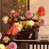 Festival de Mediados de Otoño Shang Jin Caja de Flores de Pasteles de Luna Chinos Caja de Regalo de Frutas Frescas Retro Caja de Regalo de Mano Regalos Hechos a Mano Caja de Empaque DIY
