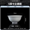 Jingdezhen Porcelana de Alta Brancura Cor Sob Esmalte Cerâmica Louça Branco Puro Tigela de Arroz Prato Prato Casa 2025 Novo Tigela de Salada
