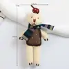 Bufanda de Tela Hecha a Mano Estilo Ins Japonés y Coreano Colgante de Bolsillo de Dibujos Animados Conejo Flor Gato Muñeca Llavero de Moda Pines Accesorios