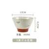 [Nuevo Producto] Bambú de Tinta Pintado a Mano Cerámica Doméstica Plato Cuenco Color Bajo Vidriado Vajilla Cuenco para Fideos Plato de Porcelana Juego Combinado Cuenco