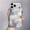 Flor Branca Adequada para Capa de Celular Iphone17 Apple 16Promax13 Menina 15Pro Buraco Grande 14 Criativa