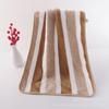 Toalla de Terciopelo Coral Temu Transfronteriza Juego de Cinco Toallas para el Hogar Toalla Rayada Suave Absorbente Regalo para el Hogar
