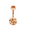 Vendas Diretas da Fábrica Novo Pequeno Piercing de Umbigo Moda Anel de Umbigo Redondo de Zircônia Aço Inoxidável Piercing de Corpo Ornamento de Umbigo