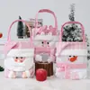 Nueva Bolsa de Regalo Navideña de Dibujos Animados Bolso de Mano Nochebuena Bolsa de Regalo de Manzana y Dulces Bolsa de Regalo Linda para Niños