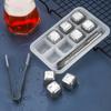 Aço inoxidável 304 Cubo de Gelo metal drink bar whiskey gelo vinho cerveja doméstico congelamento rápido partículas de gelo conjunto