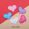 Remate Especial Dulce de Color Corazón con Purpurina Corazón de Melocotón Accesorios de Resina para Manualidades Pegamento Funda de Teléfono Pendientes Pasador Material