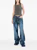 Suministro Directo de Otoño Estilo Europeo y Americano Transfronterizo Moda Jeans Negros de Alta Elasticidad Pierna Pequeña Talla Grande Levanta Glúteos Personalización para Mujer