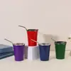 Copo de Água de Aço Inoxidável 304 para Exterior Abertura com Borda Enrolada Estilo Ins Copo de Café e Bebida Fria 500ml Espessado Estilo Camping Copo de Cerveja