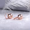 Pendientes populares europeos y americanos de metal con cuentas redondas, pendientes exquisitos de moda, pendientes de diseño de nicho, pendientes de temperamento de estilo frío para mujer