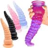 Plug Anal Tentáculo de Polvo, Vibrador de Formato Especial, Expansor Anal de Bola de PVC, Contas Anais de Cristal Transparente Atacado