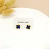 Explosões transfronteiriças 13MM lucky five-flower four-leaf clover suit joias pulseira Joker moda colar brincos conjunto de três peças