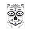 Pegatinas de Tatuaje Impermeables de Halloween Transfronterizas, Pegatinas Faciales de Zombi para Fiesta de Disfraces, Divertidas Pegatinas Faciales Temporales de Halloween