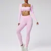 Calças de yoga europeias e americanas de cintura alta, que levantam o bumbum, leggings fitness com efeito de realce do bumbum em formato de pêssego para mulheres, top de yoga sem costura, adequado para esportes e treinos, e pode ser usado como roupa exterior