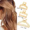 Grampo de Cabelo de Liga Metálica Transfronteiriço, Presilha de Cabelo Elegante e Simples, Presilha para Rabo de Cavalo Alto, Pequeno Grampo Shark Fragrante
