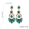 Pendientes Ovalados de Flor de Gota de Agua de Resina Incrustados con Diamantes de Aguja Plateada Diseño con Sentido Personalidad de Nicho Pendientes de Moda Versátiles Accesorios para Pendientes