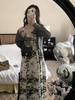 Vestido Hepburn Style Puro Desejo de Manga Curta para Mulheres 2025 Novo Verão Petite Francês Gostosona Cintura Modeladora Look Saia Curta