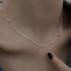 Collar Simple de Frijoles Arcoíris Moda Elegante para Mujer ins Nicho Cadena de Cuello Estilo Coreano Distintivo Dulce Cool Cadena para Suéter Trendy