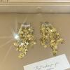 Pendientes de Metal con Lentejuelas y Borlas de Diseño Exclusivo de Gama Alta para Mujer, Moda de Lujo Accesible, Pendientes y Aretes Versátiles Nuevos y de Moda