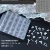 Novo Molde Versátil de Laço de Fita Esculpido à Mão para Nail Art Mold de Silicone Wearable DIY Decoração de Unha Fácil de Remover