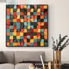 Mosaico de Madeira Maciça Tridimensional Original Dispositivo de Pintura Decorativa para Parede de Fundo de TV Placa Difusora Acústica