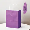 Bolsa de Papel Marrom para Embalagem Café Chá com Leite Bebida Assada Sacola para Levar Presente de Feriado Bolsa de Embalagem de Natal Personalização
