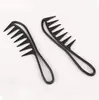 Pente para peruca Pente de espinha de peixe Pente de dentes largos Pente com textura de espinha de peixe Pente de dentes largos para peruca Pente grande para trás masculino