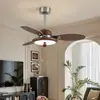 Lámpara de Ventilador Retro Nueva 2026, Lámpara de Restaurante, Lámpara de Ventilador de Techo de Sala de Estar Nanyang de Alta Gama, Lámpara de Araña con Ventilador de Frecuencia Variable Estilo Mediados de Siglo